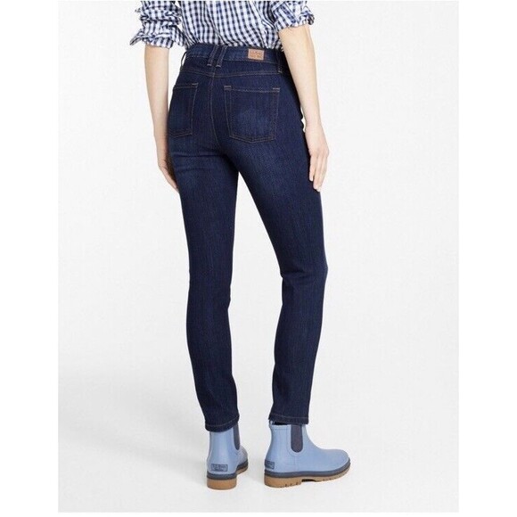 Women's L.L. BeanFlex Jeans High-Rise Slim-Leg Ankle Sz 6 - Picture 3 of 10